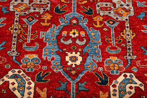 Chobi Red Hand Knotted 91 X 1111  Area Rug 700-147930 Image 3