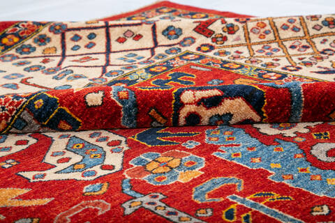Chobi Red Hand Knotted 91 X 1111  Area Rug 700-147930 Image 6
