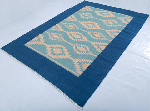Kilim Blue Hand Knotted 59 X 710  Area Rug 700-147944 Image 2