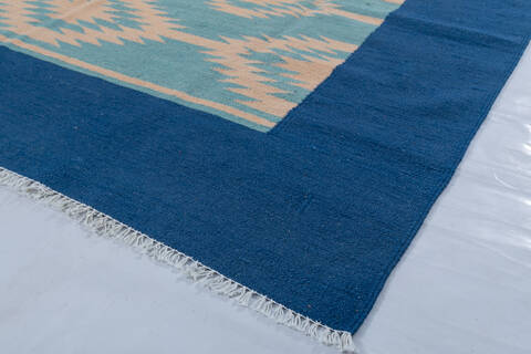 Kilim Blue Hand Knotted 59 X 710  Area Rug 700-147944 Image 5