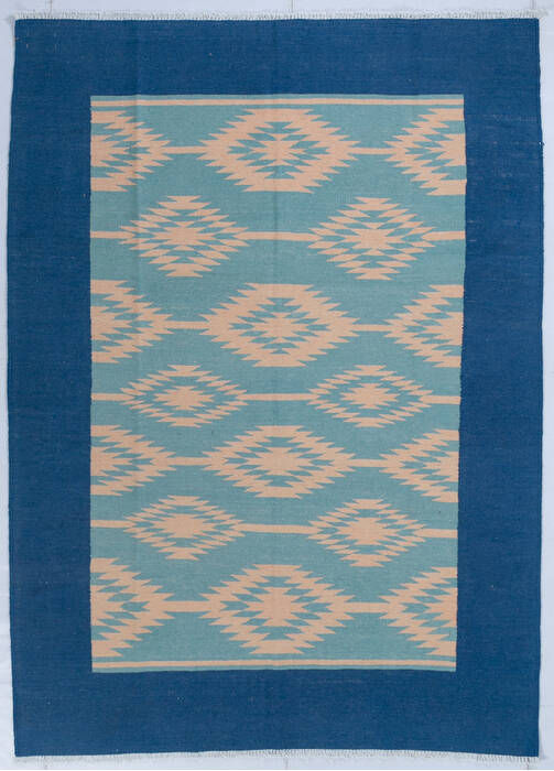 Kilim Blue Hand Knotted 59 X 710  Area Rug 700-147944 Image 0