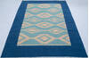 Kilim Blue Hand Knotted 59 X 710  Area Rug 700-147944 Thumb 1