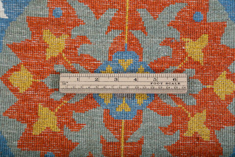 Chobi Light Blue Hand Knotted 61 X 90  Area Rug 700-147948 Image 7