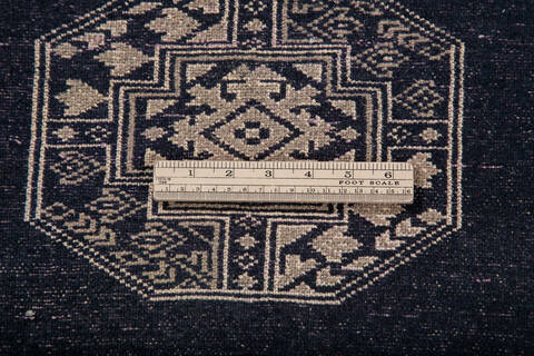 Bokhara Black Hand Knotted 67 X 103  Area Rug 700-147950 Image 8