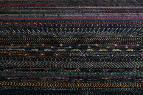 Chobi Black Hand Knotted 81 X 100  Area Rug 700-147954 Image 4