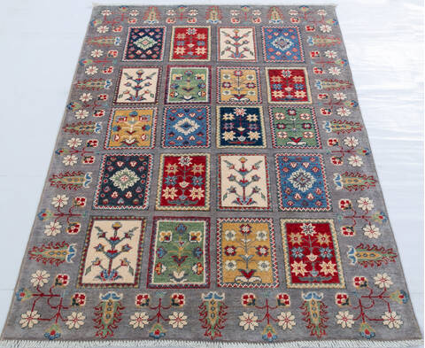Kazak Light Gray Hand Knotted 34 X 49  Area Rug 700-148096 Image 1