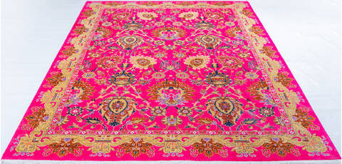 Chobi Purple Hand Knotted 85 X 911  Area Rug 700-148098 Image 1