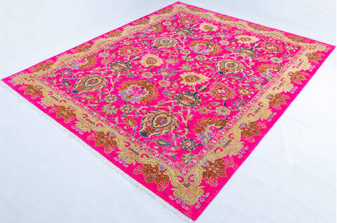 Chobi Purple Hand Knotted 85 X 911  Area Rug 700-148098 Image 2