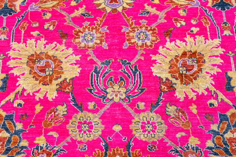Chobi Purple Hand Knotted 85 X 911  Area Rug 700-148098 Image 3