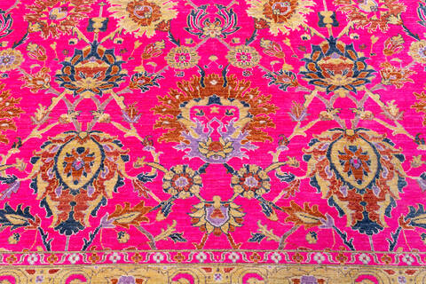 Chobi Purple Hand Knotted 85 X 911  Area Rug 700-148098 Image 4