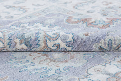 Chobi Light Gray Hand Knotted 710 X 99  Area Rug 700-148100 Image 6