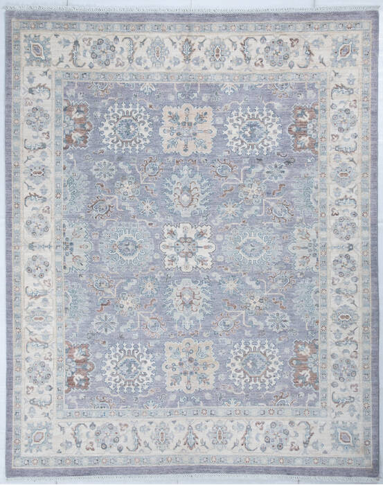 Chobi Light Gray Hand Knotted 710 X 99  Area Rug 700-148100 Image 0