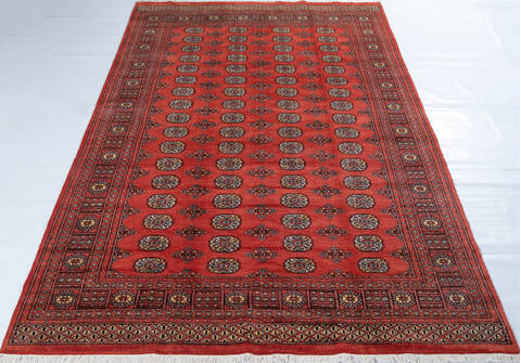 Bokhara Orange Hand Knotted 66 X 910  Area Rug 700-148107 Image 1