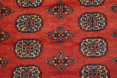 Bokhara Orange Hand Knotted 66 X 910  Area Rug 700-148107 Image 4
