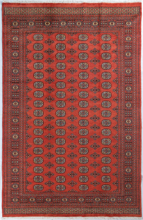 Bokhara Orange Hand Knotted 66 X 910  Area Rug 700-148107 Image 0