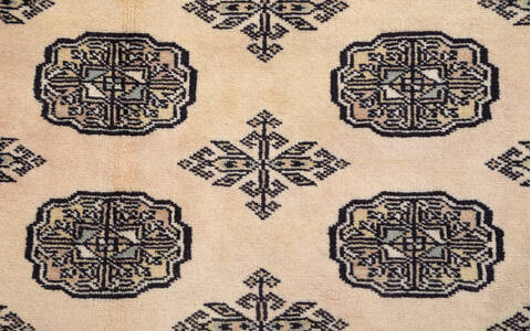 Bokhara Beige Hand Knotted 47 X 66  Area Rug 700-148109 Image 6