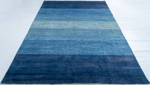 Gabbeh Blue Hand Knotted 67 X 97  Area Rug 700-148130 Image 1