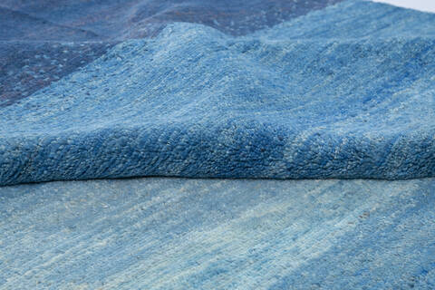 Gabbeh Blue Hand Knotted 67 X 97  Area Rug 700-148130 Image 6
