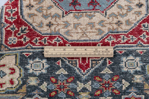 Chobi Black Runner Hand Knotted 210 X 99  Area Rug 700-148133 Image 7