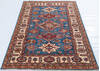Kazak Blue Hand Knotted 311 X 61  Area Rug 700-148145 Thumb 1