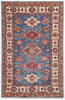 Kazak Blue Hand Knotted 311 X 61  Area Rug 700-148145 Thumb 0