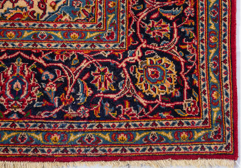 Kashan Red Hand Knotted 67 X 99  Area Rug 700-148151 Image 4