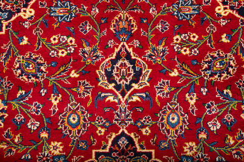 Kashan Red Hand Knotted 67 X 99  Area Rug 700-148151 Image 6