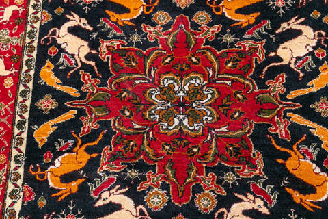 Ferahan Black Hand Knotted 36 X 61  Area Rug 700-148152 Image 4