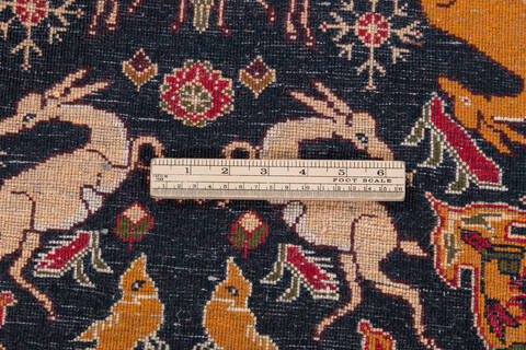 Ferahan Black Hand Knotted 36 X 61  Area Rug 700-148152 Image 6