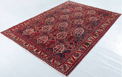 Bakhtiar Red Hand Knotted 74 X 100  Area Rug 700-148157 Image 2