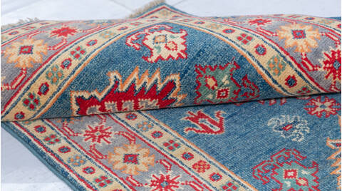 Kazak Blue Hand Knotted 27 X 41  Area Rug 700-148177 Image 5