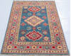 Kazak Blue Hand Knotted 27 X 41  Area Rug 700-148177 Thumb 1
