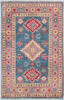 Kazak Blue Hand Knotted 27 X 41  Area Rug 700-148177 Thumb 0