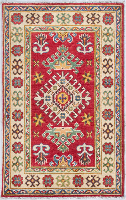 Kazak Red Hand Knotted 28 X 43  Area Rug 700-148178 Image 0