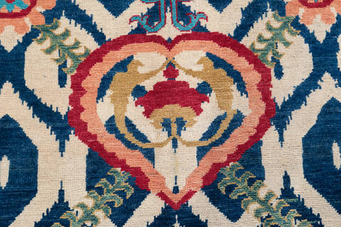 Kazak Beige Hand Knotted 41 X 61  Area Rug 700-148183 Image 3
