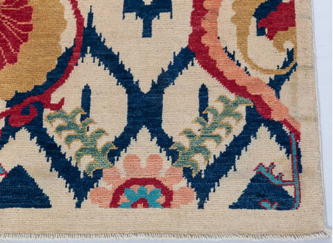 Kazak Beige Hand Knotted 41 X 61  Area Rug 700-148183 Image 4
