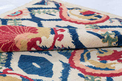 Kazak Beige Hand Knotted 41 X 61  Area Rug 700-148183 Image 5