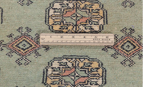 Bokhara Green Hand Knotted 48 X 65  Area Rug 700-148193 Image 6