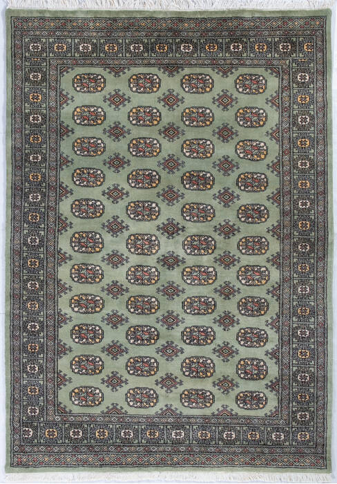 Bokhara Green Hand Knotted 48 X 65  Area Rug 700-148193 Image 0