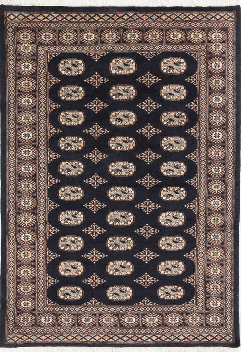 Bokhara Black Hand Knotted 41 X 59  Area Rug 700-148198 Image 0
