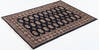 Bokhara Black Hand Knotted 41 X 59  Area Rug 700-148198 Thumb 2