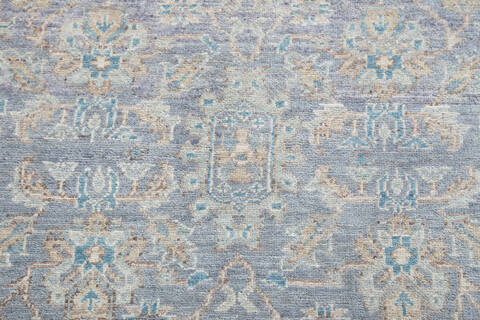 Chobi Light Gray Hand Knotted 410 X 610  Area Rug 700-148208 Image 3