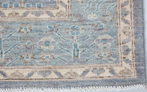 Chobi Light Gray Hand Knotted 410 X 610  Area Rug 700-148208 Image 4