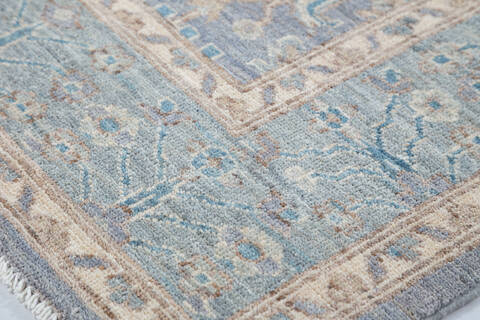 Chobi Light Gray Hand Knotted 410 X 610  Area Rug 700-148208 Image 5