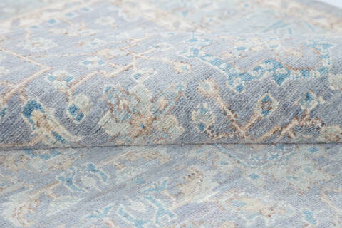 Chobi Light Gray Hand Knotted 410 X 610  Area Rug 700-148208 Image 6