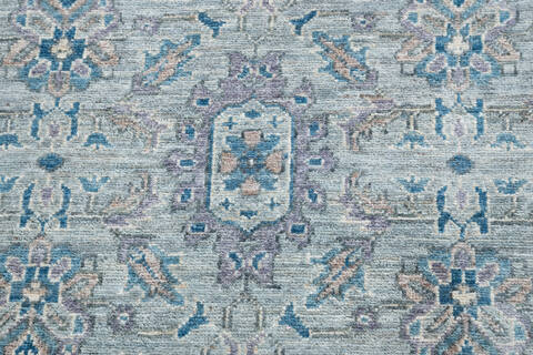 Chobi Light Gray Hand Knotted 52 X 74  Area Rug 700-148210 Image 3