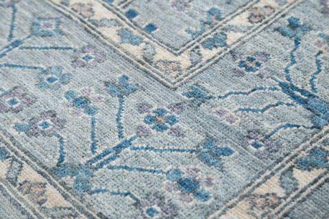 Chobi Light Gray Hand Knotted 52 X 74  Area Rug 700-148210 Image 5