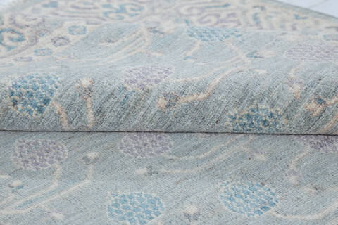 Chobi Green Hand Knotted 49 X 610  Area Rug 700-148219 Image 6