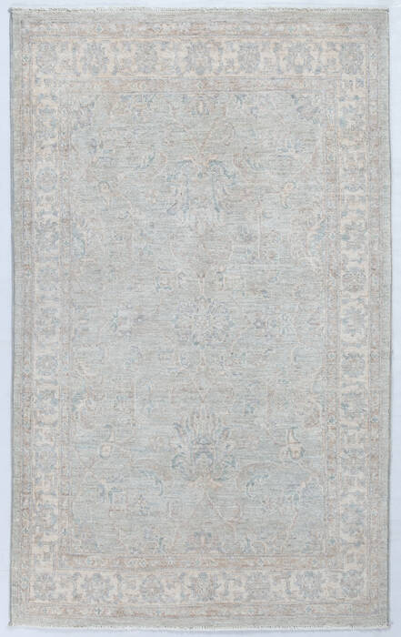 Chobi Light Gray Hand Knotted 40 X 66  Area Rug 700-148222 Image 0