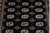 Bokhara Black Hand Knotted 42 X 60  Area Rug 700-148227 Thumb 3